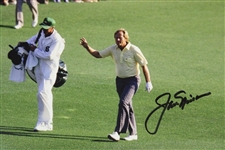 Jack Nicklaus Signed 1986 Masters 'Walk Up the 18th' Photo with Letter - JSA ALOA
