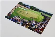Jack Nicklaus Signed 1986 Masters '18th Green Celebration' Photo with Letter - JSA ALOA