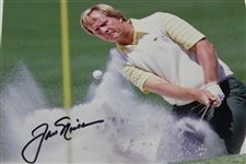 Jack Nicklaus Signed 1986 Masters Bunker Shot Photo with Letter - JSA ALOA