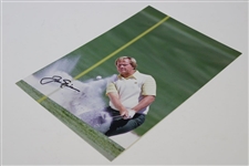 Jack Nicklaus Signed 1986 Masters Bunker Shot Photo with Letter - JSA ALOA