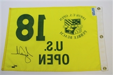 Tiger Woods Signed 2000 US Open at Pebble Beach Ltd Ed Flag 207/500 #BAM16376
