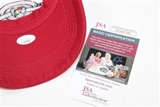 Arnold Palmer Signed Latrobe Country Club White with Red Hat JSA #AG00708
