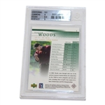 2001 Tiger Woods Upper Deck Rookie Card BGS #0001394946 Mint 9