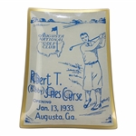 Augusta National GC Bobby Jones Course Opening 1933 Commemorative Dish