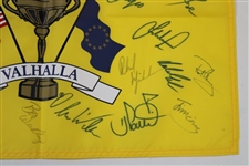 2008 Ryder Cup at Valhalla Flag Signed by Both USA & European Teams JSA ALOA