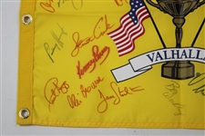 2008 Ryder Cup at Valhalla Flag Signed by Both USA & European Teams JSA ALOA