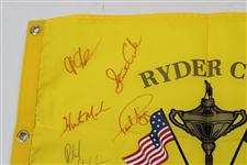2008 Ryder Cup at Vallalla Flag Signed by United States Team JSA ALOA
