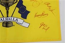 2008 Ryder Cup at Vallalla Flag Signed by United States Team JSA ALOA