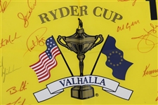 2008 Ryder Cup at Vallalla Flag Signed by United States Team JSA ALOA