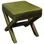 2022 Augusta National GC Berckman's Place Masters Ltd Ed Emerald Leather Ottoman