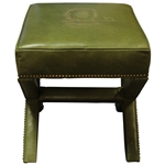 2022 Augusta National GC Berckman's Place Masters Ltd Ed Emerald Leather Ottoman