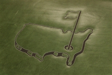 2022 Augusta National GC Berckman's Place Masters Ltd Ed Emerald Leather Ottoman