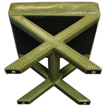 2022 Augusta National GC Berckman's Place Masters Ltd Ed Emerald Leather Ottoman