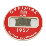 1957 Augusta National Golf Club Masters Tournament Official Badge