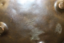 Copper Ash Tray, With An Early 1900’S Raised Golfer Image