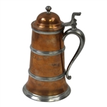 Maidstone Club, Easthampton L.I Golf Saturday Handicap Bronze & Pewter Large Tankard trophy