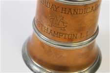 Maidstone Club, Easthampton L.I Golf Saturday Handicap Bronze & Pewter Large Tankard trophy