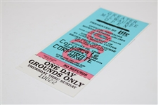 Tiger Woods' Pro Debut 1996 GMO Corporate Series Pre-Production Proof Ticket #10022