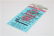 Tiger Woods' Pro Debut 1996 GMO Corporate Series Pre-Production Proof Ticket #10022