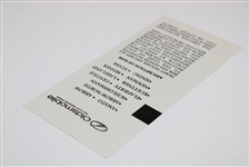 Tiger Woods' Pro Debut 1996 GMO Corporate Series Pre-Production Proof Ticket #10022