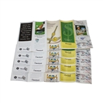 Complete (5) 1996 GMO Pairing Sheets Inc. Pro-Am Listing Tiger as Amateur Before Hello World!