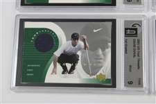 Six (6) 2001 UP GAI 9 Global Thread Cards - Calcavecchia, Duval, Elder, Hart, Clark II & Choi