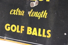 'Professional Dunlop Extra Length Golf Balls' Metal Broadside Advertising Sign