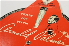 Arnold Palmer Signed 'Team Up With Arnold Palmer' Club Selection Shots Wheel JSA ALOA