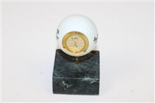 Arnold Palmer Signature APC90 Golf Ball Quartz Desk Clock on Marble