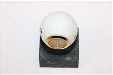 Arnold Palmer Signature APC90 Golf Ball Quartz Desk Clock on Marble