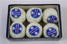 Half-Dozen Wrapped Dunlop Warwick Golf Balls in Box