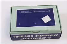 Half-Dozen Wrapped Dunlop Warwick Golf Balls in Box