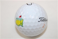 Justin Thomas Signed Masters Logo Golf Ball JSA ALOA