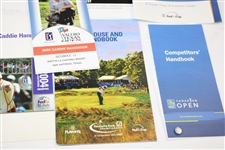 Nine (9) Different Players Caddies Handbooks For PGA Events - Detailed Tour Info