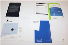 Nine (9) Different Players Caddies Handbooks For PGA Events - Detailed Tour Info
