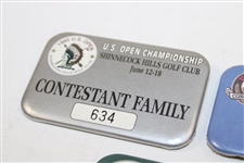 3 US Open Badges: 1993 - Caddie, 1995 Tiger Woods 1st - Contestant Family  & 1997 - Caddie