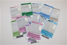 Twelve (12) Straight Years of Masters Tickets - 2009-2020 (One Each)