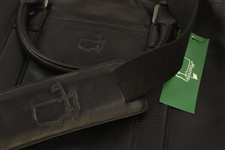 Masters Tournament Logo Premium Black Leather Briefcase/Laptop Bag - New with Tags