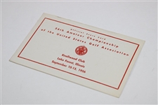 Official 1956 US Amateur Scorecard - Jack Nicklaus' First USGA Competition