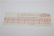 Official 1956 US Amateur Scorecard - Jack Nicklaus' First USGA Competition