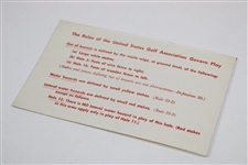 Official 1956 US Amateur Scorecard - Jack Nicklaus' First USGA Competition