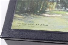 1957 Augusta National 10th Hole Display Box w/Mint 6 Spalding Dbl Dot Golf Balls
