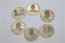 First Six (6) Memorial Tournament Honorees Medals Coins w/Bobby Jones & others