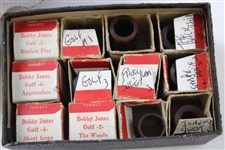 Twelve (12) Original Bobby Jones Tru-Vue Golf Films in Box