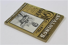 1926 Spalding Golf Guide with Bobby Jones Cover Holding Original Havemeyer Trophy Received in 1925