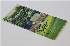 Jack Nicklaus Signed 1987 Masters TV Viewers Guide- 1986 Putt Cover Depiction JSA ALOA