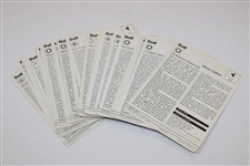 Fifty-Six (56) Golf Sportscasters Cards - 1970's