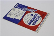 Byron Nelson Signed 1942 Inverness Invitational 4-Ball Match Program JSA ALOA