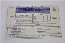 Byron Nelson Signed 1942 Inverness Invitational 4-Ball Match Program JSA ALOA