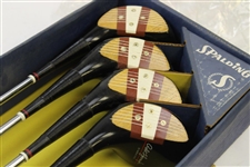Unused Bobby Jones Signature Vintage Spalding Woods 1, 2 1/2, 3 1/2 & 4 1/2 in Box
